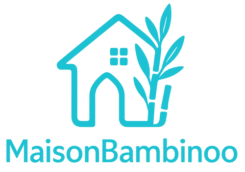 Create a unique cyan color logo for MaisonBambinoo
